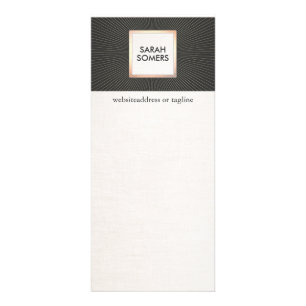 Elegant Black and Gold Stylish Modern Vintage Rack Card