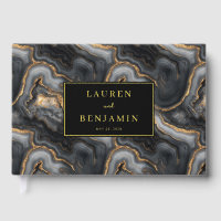 Elegant Black and Gold Waves