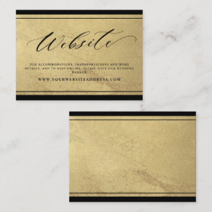 Elegant Black and Gold Wedding Website Enclosure C