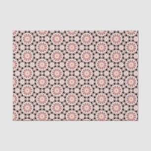 Elegant Black and Pink Modern Geometric Pattern  Tissue Paper
