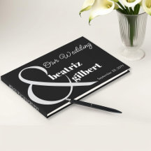 Elegant Black and White Ampersand Wedding