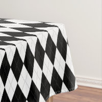 Elegant Black And White Argyle Pattern