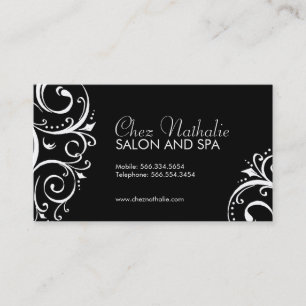 Elegant Black and White Business Cards