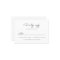 Elegant Black and White Calligraphy RSVP Card