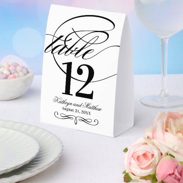 Elegant Black and White Calligraphy Script Wedding (Insitu(Wedding))