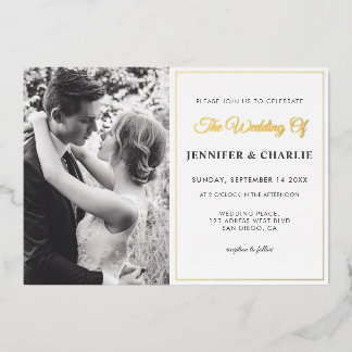 Elegant Black and White Custom Photo Simple Script