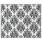 Elegant Black and White Damask Pattern