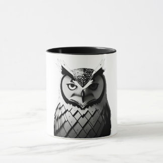 Elegant black and white elite mug