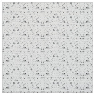 Elegant black and white floral design showcasing d fabric