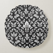 Elegant Black and White Leaf Pattern