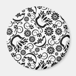 Elegant black and white magnet