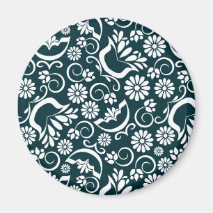 Elegant black and white magnet