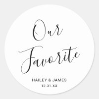 Elegant Black and White Modern Wedding
