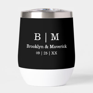 Elegant Black And White Monogram
