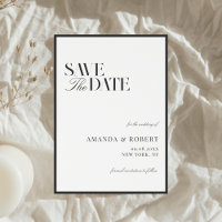 Elegant Black and White Old Money Wedding