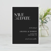Elegant Black and White Old Money Wedding
