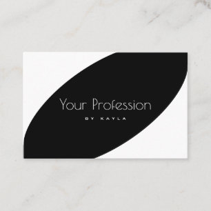 Elegant Black and White Style Professional Modern Business Card