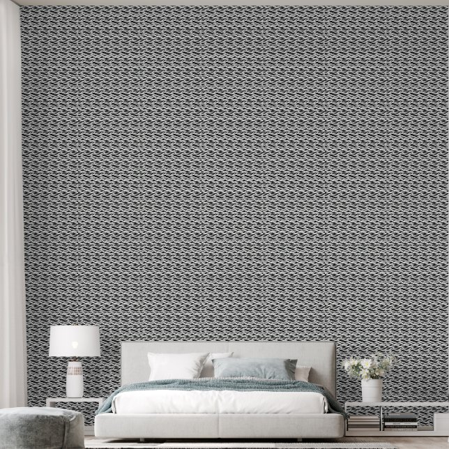  Elegant  Black and White  Wallpaper (Bedroom)