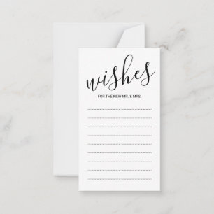 Elegant Black and White Wedding Advice and Wishes