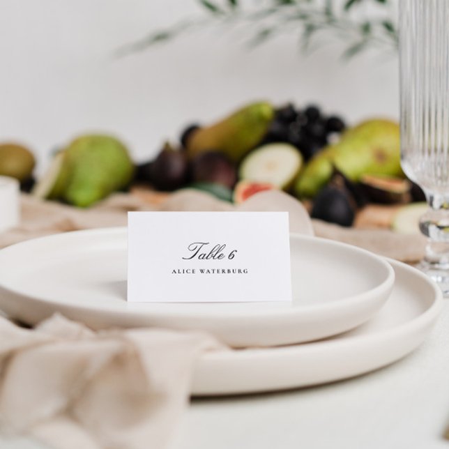 Elegant Black and White Wedding Place Cards (Creator Uploaded)