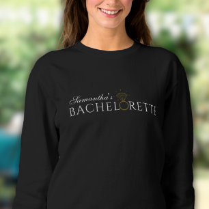 Elegant Black Bachelorette Party Sweaters