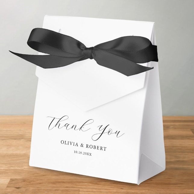 Elegant Black Bow Wedding Favour Box (Creator Uploaded)