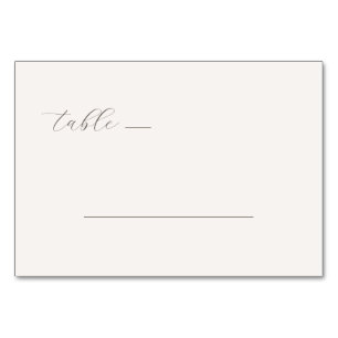 Elegant Black Calligraphy Divider Table Number