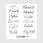 Elegant Black Calligraphy Script Name Personalised