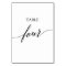 Elegant Black Calligraphy Table Four Table Number