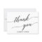 Elegant Black Calligraphy Thank You Card