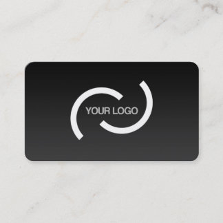 Elegant black card. Customise with your own logo. Business Card