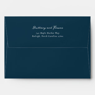 Elegant Black Cursive Address Envelope