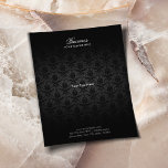 Elegant Black Damask Hair & Beauty Salon Brochures<br><div class="desc">Elegant Black Damask Hair & Beauty Salon Brochures.</div>