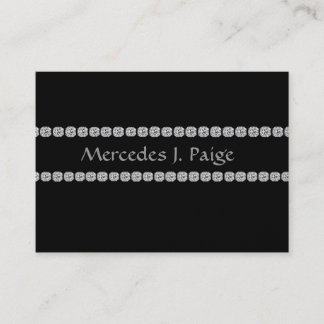 ELEGANT BLACK DIAMOND FAUX Business Card