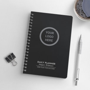 Elegant Black Executive Company Logo Promotional Planner