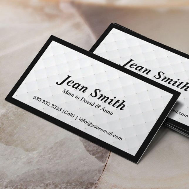 Elegant Black Frame Diamond Quilt Mummy Card (Creator Uploaded)