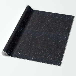 Elegant Black Glamour Glitter Wrapping Paper