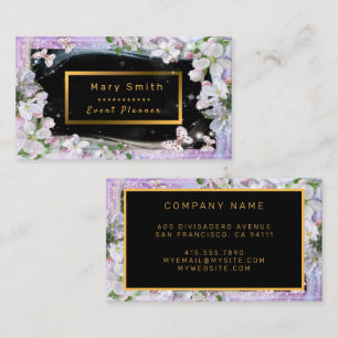 Elegant Black Gold Add Your Text Business Card