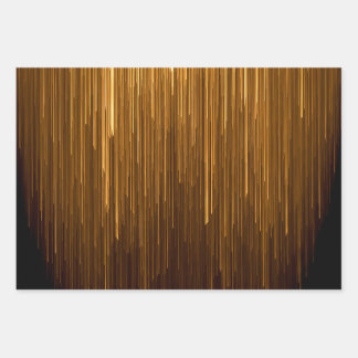 Elegant Black & Gold Anniversary Wrapping Paper Sheet