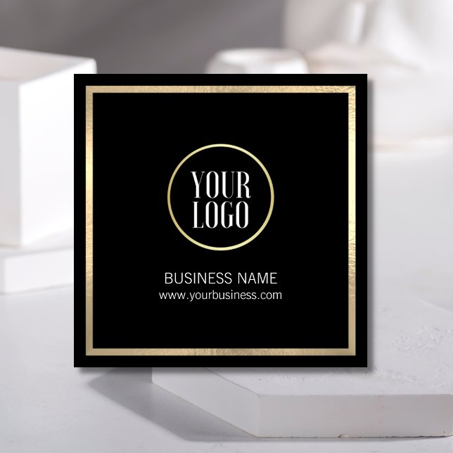 Elegant Black Gold Business Card | LOGO (Elegant Black Gold Business Card | LOGO)