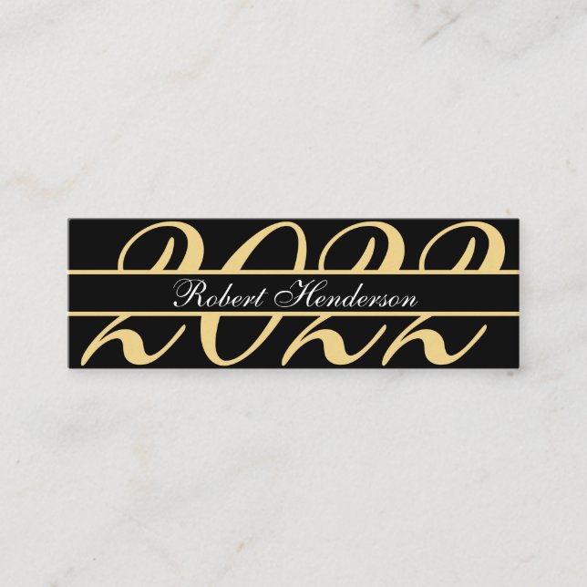 Elegant black gold classic insert graduation 2022 (Front)