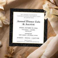 Elegant Black Gold Corporate Dinner