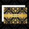 Elegant Black & Gold Damask