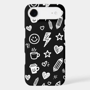 Elegant Black & Gold Doodle Phone Case
