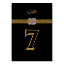 Elegant Black Gold Glitter Brooch