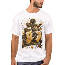 Elegant Black Gold Happy New Year 2027