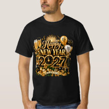 Elegant Black Gold Happy New Year 2027