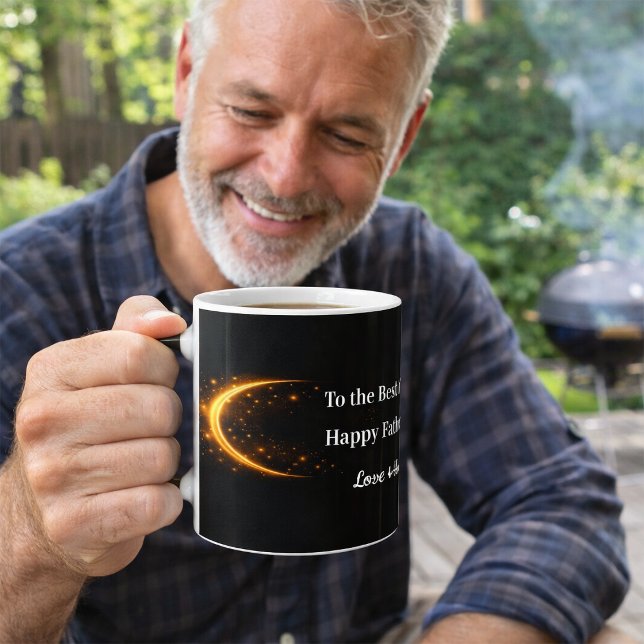 Elegant Black Gold Keepsake Mug Gift for Dad (Creator Uploaded)