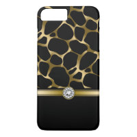 Elegant Black & Gold Leopard Animal Print