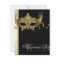 Elegant Black Gold Masquerade Party Invitations